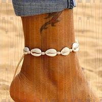 Bohemian Shell Anklets for Women Handmade Leather Woven Natural Shell Foot Jewelry Summer Beach Barefoot Bracelet ankle on Leg - bohemian-shell-anklets-for-women-handmade-leather-woven-natural-shell-foot-jewelry-summer-beach-barefoot-bracelet-ankle-on-leg_1627712105.jpg