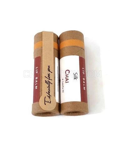 All Natural 'Chai' Lip Balm - Vegan or with Organic Beeswax - Palm Oil Free - Zero Waste 15g