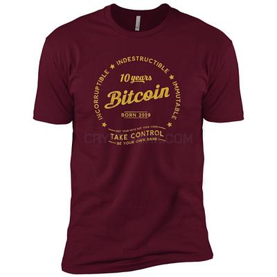 Bitcoin 10 Years – Premium Short Sleeve T-Shirt