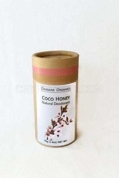 Coco Honey Natural Deodorant - Vegan - Palm Oil Free - Zero Waste - 70g