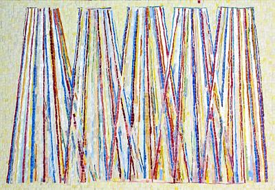 Draped Color Lines - (Size 145 cm x 95 cm)