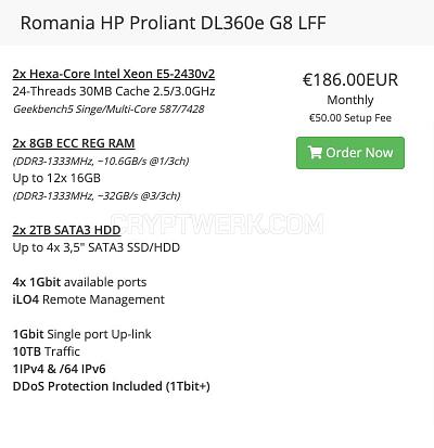 Romania HP Proliant DL360e G8 LFF