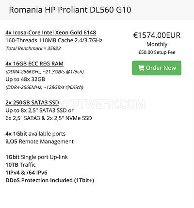 Romania HP Proliant DL560 G10