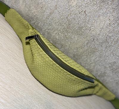 Waist bag - leather Python